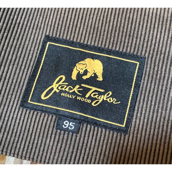 JACK TAYLOR Brown Corduroy Men’s Vintage Jacket w/ Full Zip & Collar Sz. S / 95 - Picture 10 of 10